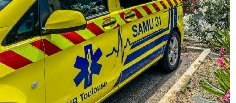 Accident de la circulation : un motard et sa passagère évacués au CHU de Purpan