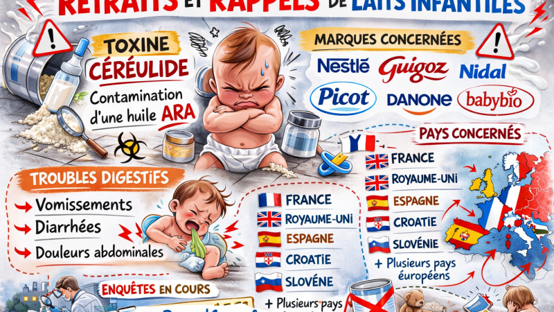 Retraits et rappels de laits infantiles