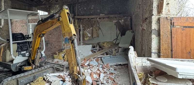 Début des travaux à la maison Nascimbene