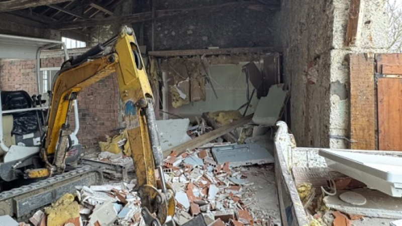 Début des travaux à la maison Nascimbene