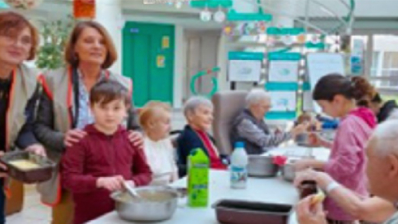 EHPAD : Une belle journée intergénérationnelle avec les enfants de la Croix-Rouge