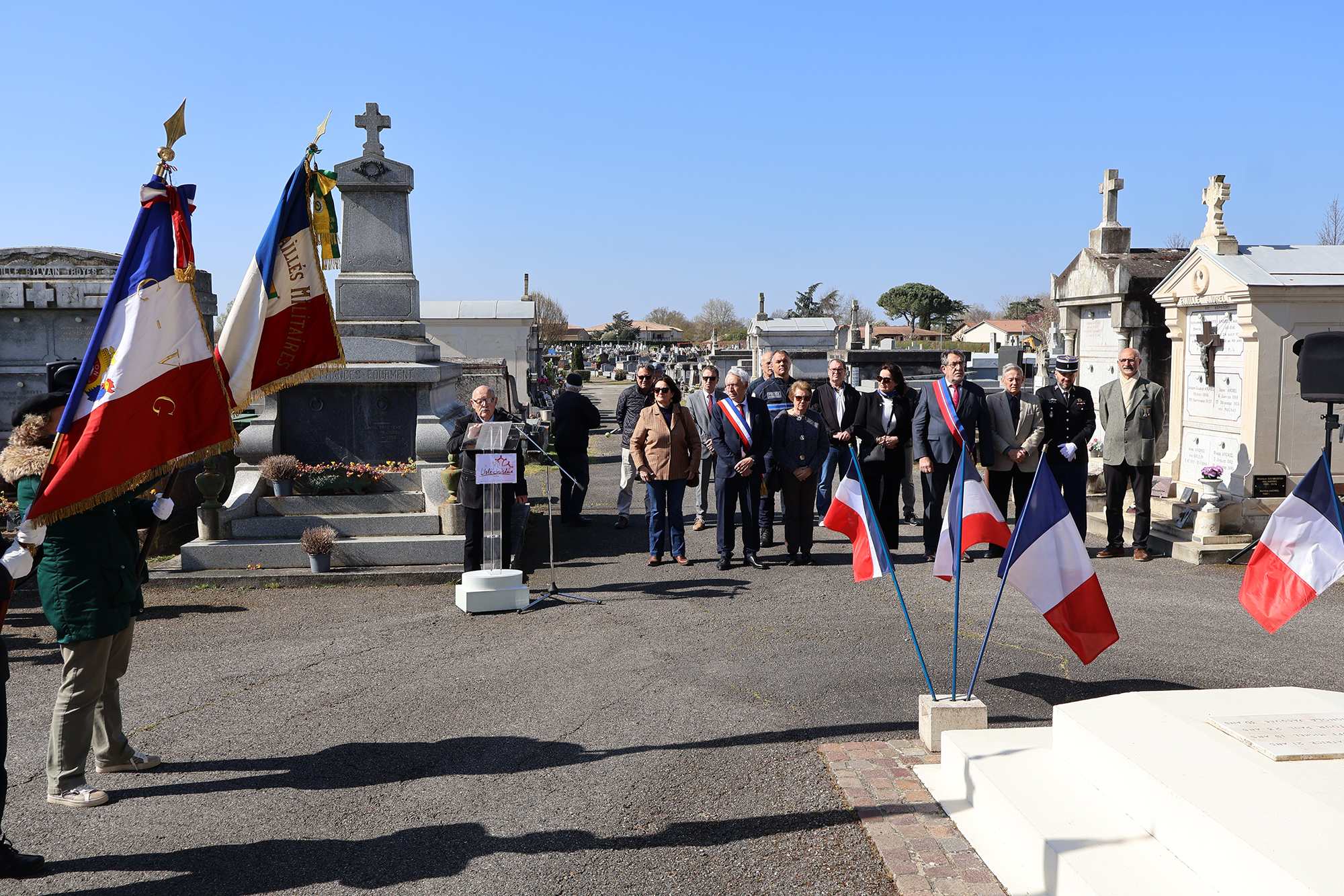 Commémoration du 19 mars au cimetière communal