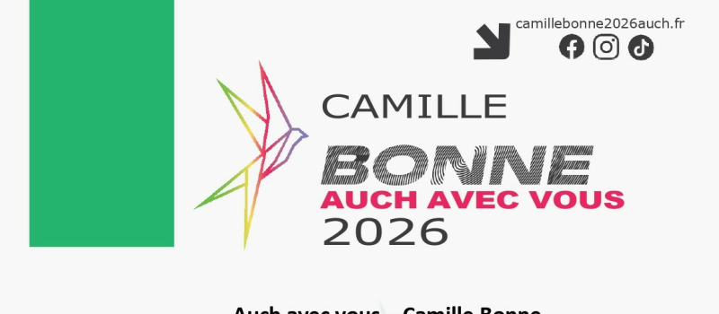 Camille Bonne au jardin Ortholan à la rencontre des Auscitains