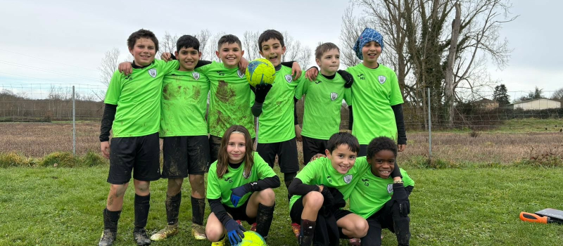 Les U11 étincelants à domicile.