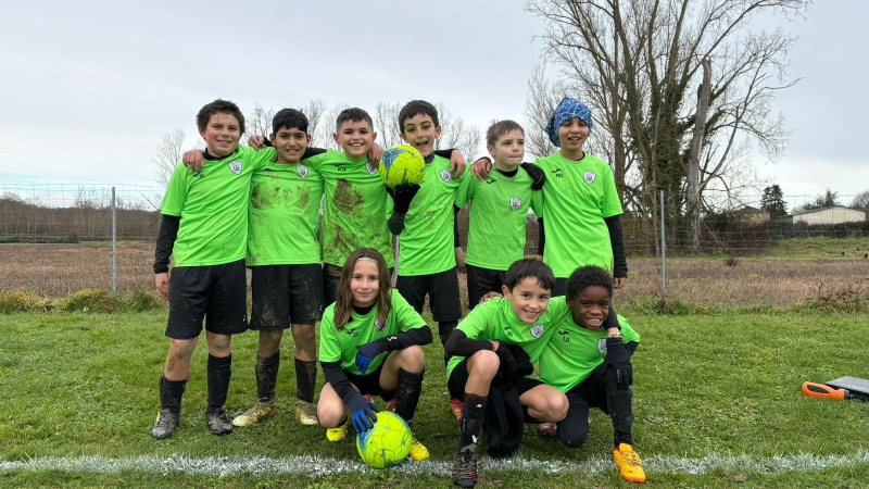 Les U11 étincelants à domicile.