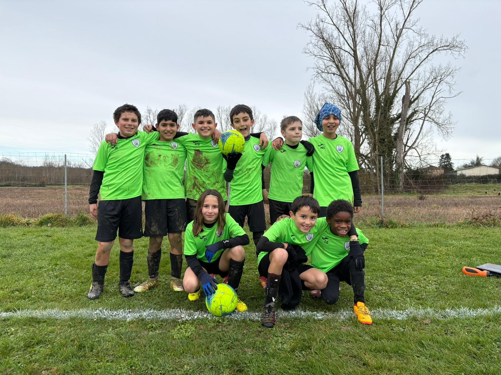 Les U11 étincelants à domicile.