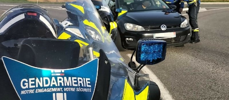 Gendarmerie du Gers : il roulait à 220 km/ h sur une portion limitée à 110 km/h