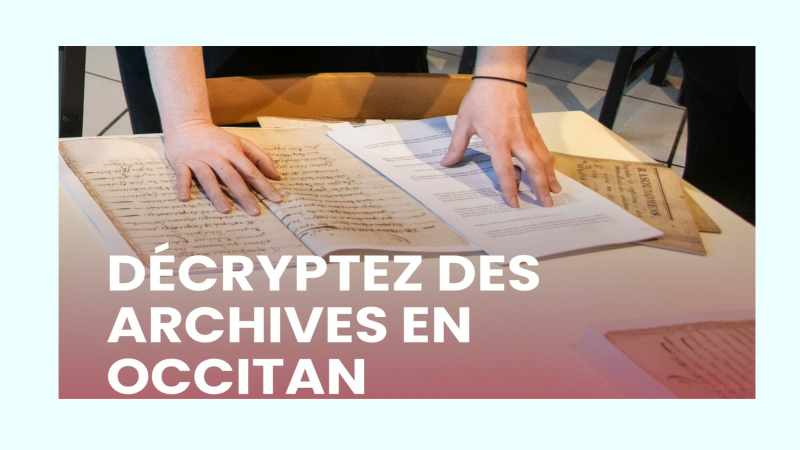 Décryptage d’archives en occitan – “Apéro Doc d’Oc”