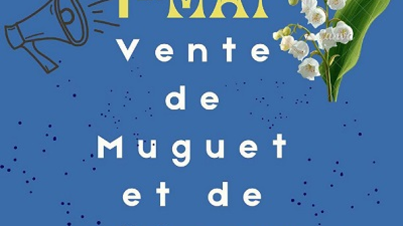 Vente de muguet et de gâteaux le 1er mai par l'association des parents d'élèves
