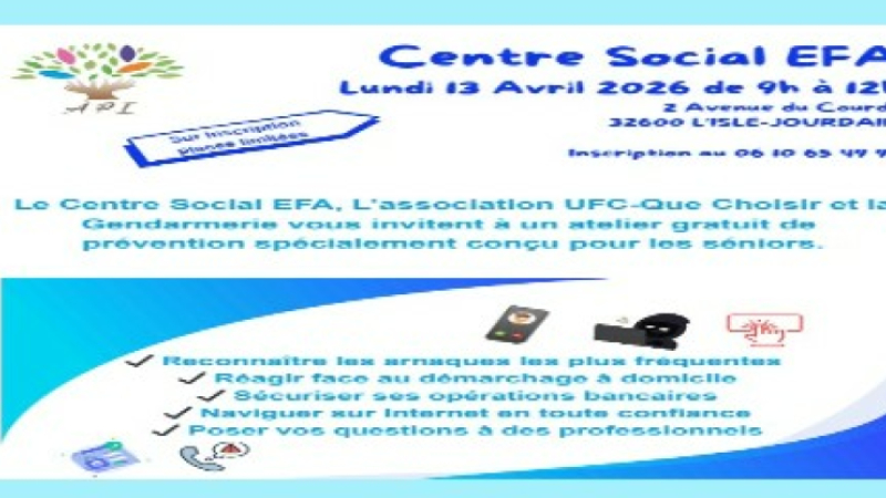 Sensibilisation des seniors aux fraudes et arnaques