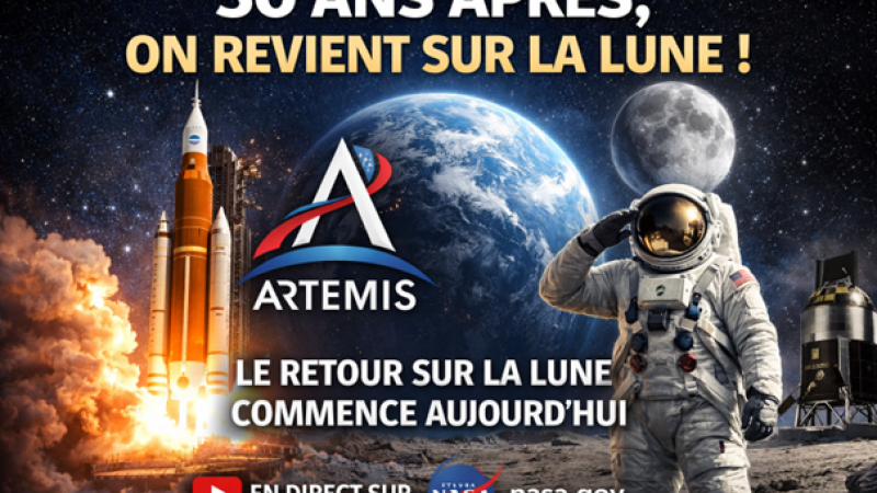 50 ans après, l’humanité revient sur la Lune : la mission Artemis commence aujourd’hui