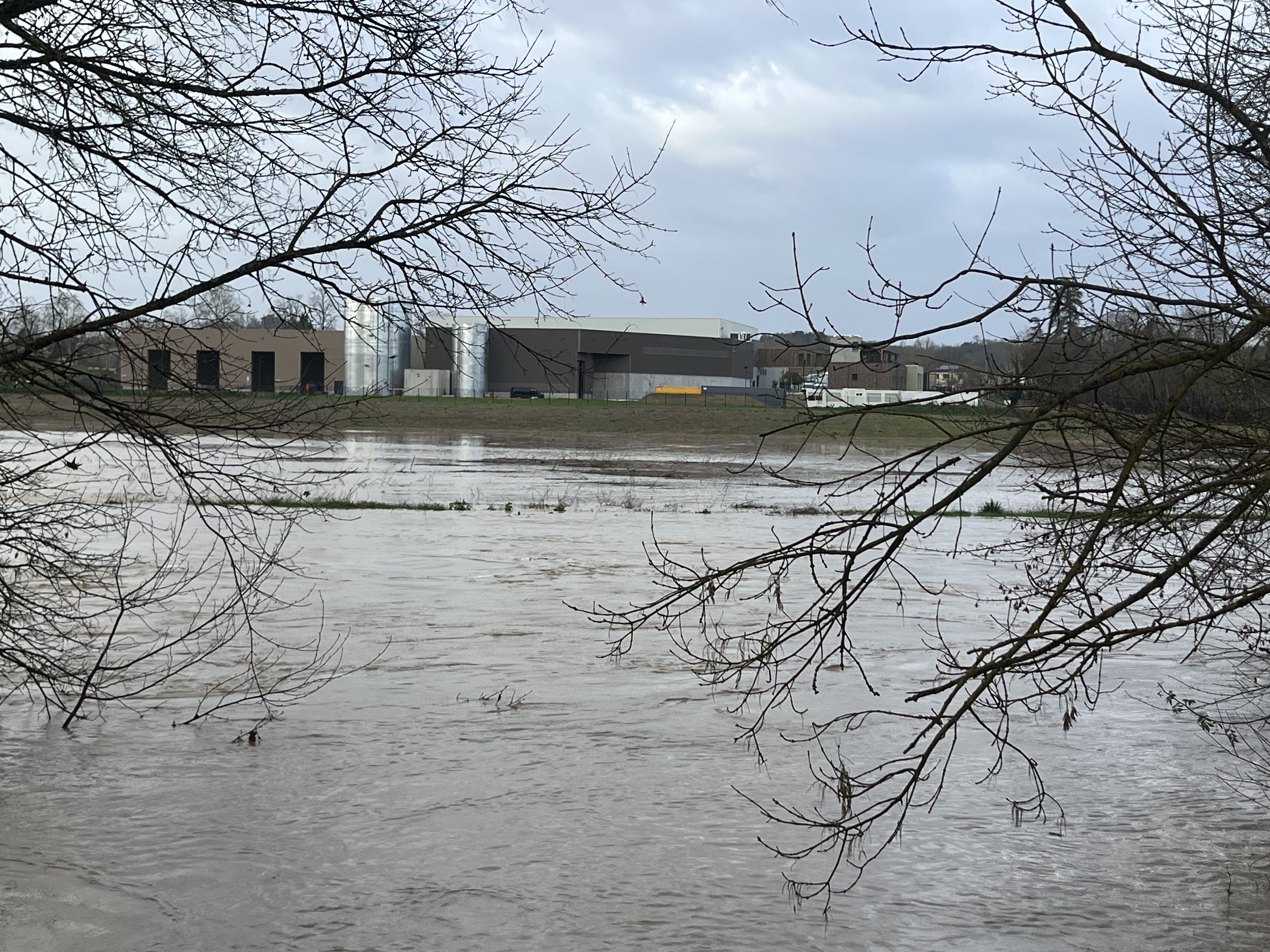 Le centre de tri lors ......des dernières inondations