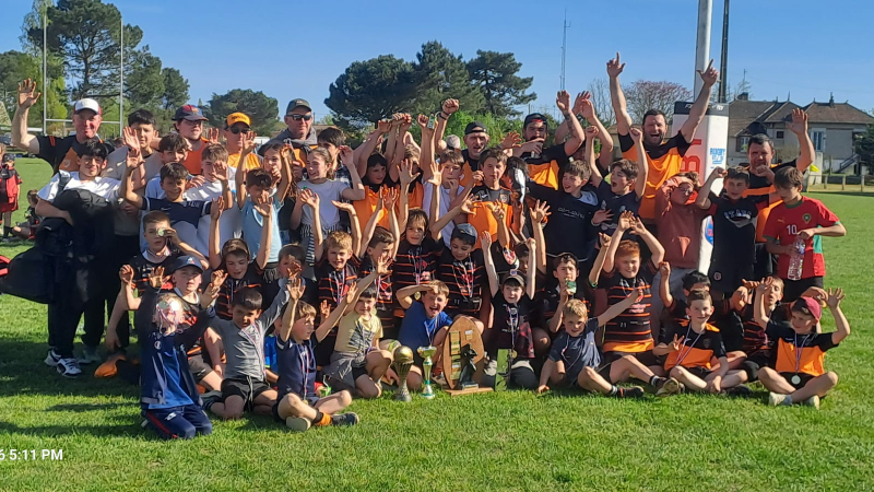 L' école de l'UAV Rugby remporte le tournoi de Gabarret et prend la première place du classement général des écoles de rugby !