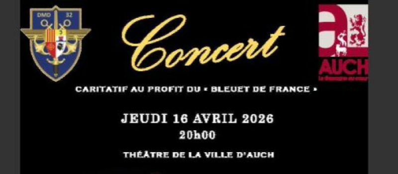 La musique militaire des parachutistes de Toulouse organiseun concertcaritatifau théâtre de la ville d’Auch