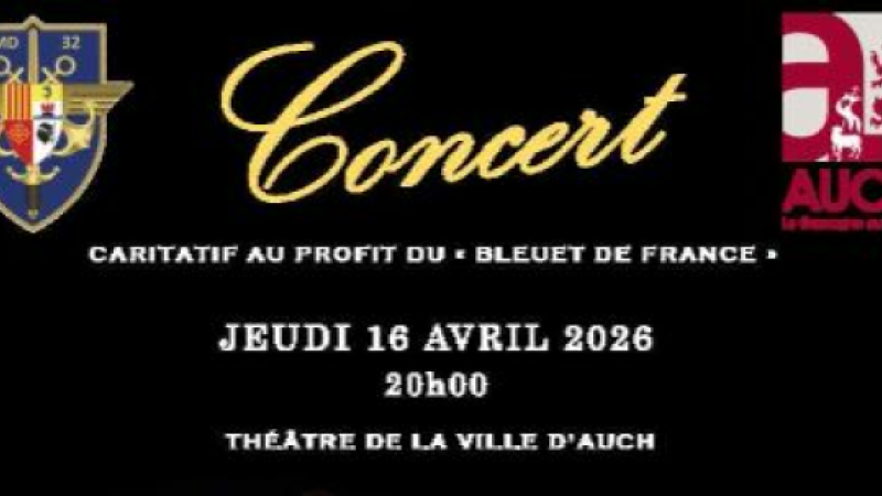 La musique militaire des parachutistes de Toulouse organiseun concertcaritatifau théâtre de la ville d’Auch