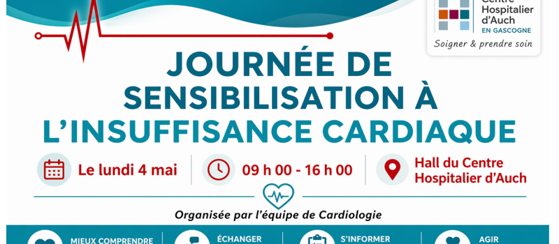 4mai: Journée de dépistage et de sensibilisation à l’insuffisance cardiaque : Informer et prévenir pour mieux agir