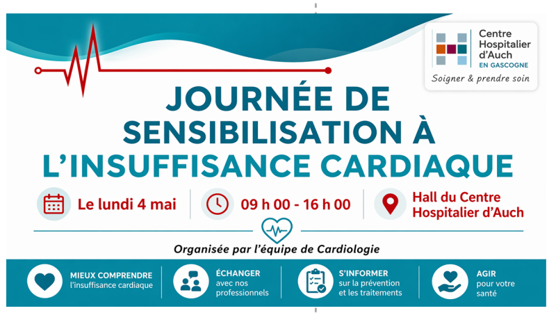 4mai: Journée de dépistage et de sensibilisation à l’insuffisance cardiaque : Informer et prévenir pour mieux agir