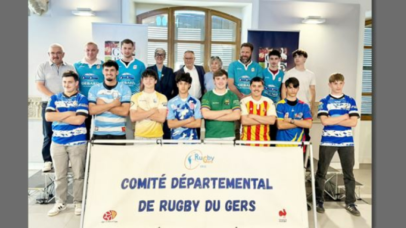 Rugby : le Conseil départemental du Gers met à l’honneur les jeunes finalistes des équipes cadettes et juniors