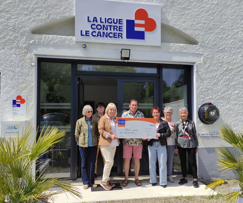 Le souffle du Gers a remis un  chèque de 1000 euros à La Ligue