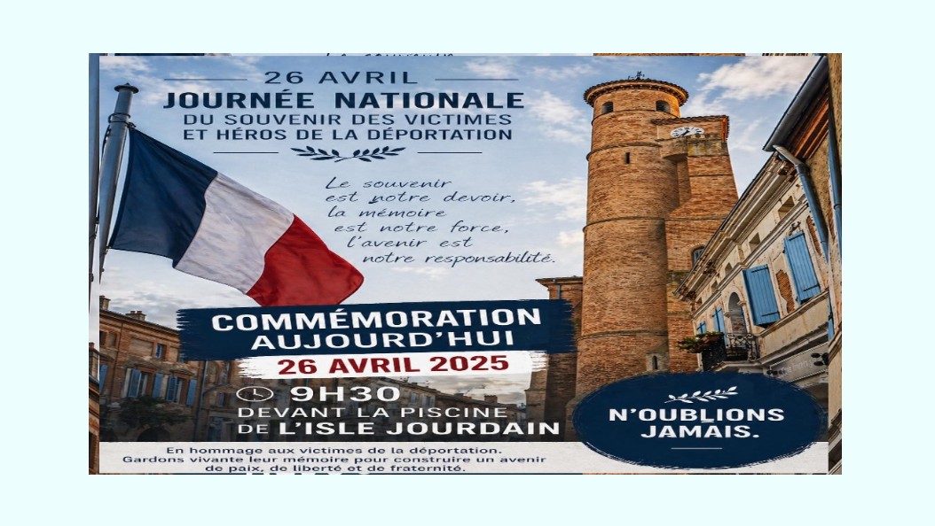 Journée du Souvenir et de la Déportation - Cérémonie du 26 avril 2026