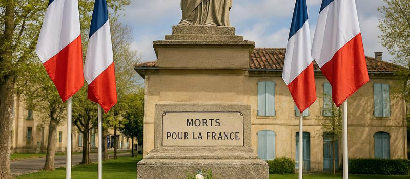 Commémoration au pied du Monument aux morts
