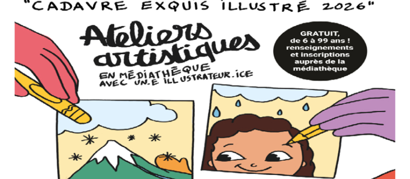 Atelier artistique à la Médiathèque du Colisée