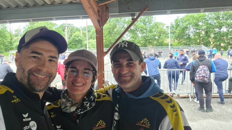 Pétanque : championnat du Gers en triplette mixte.