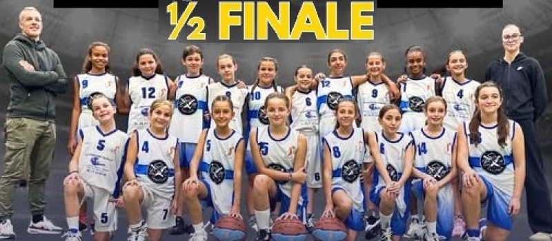 Qualifiées en 1/2 finale D1 U13