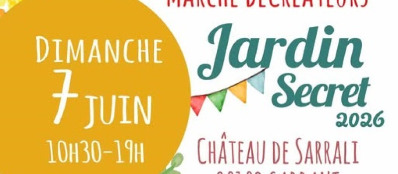 Cette année, Jardin Secret fête ses 10 ans !! Le 7 juin 2026