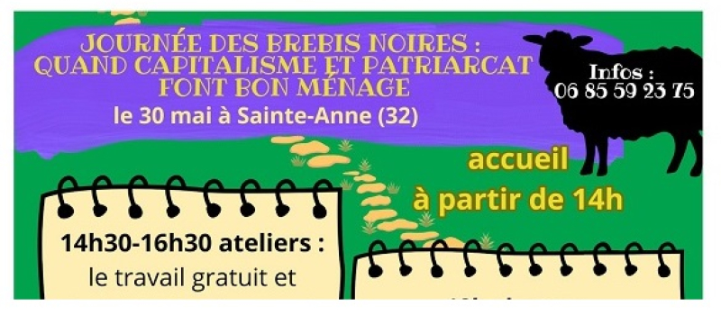 "Journée des brebis noires" par le collectif les Dézingueuses samedi 30 mai