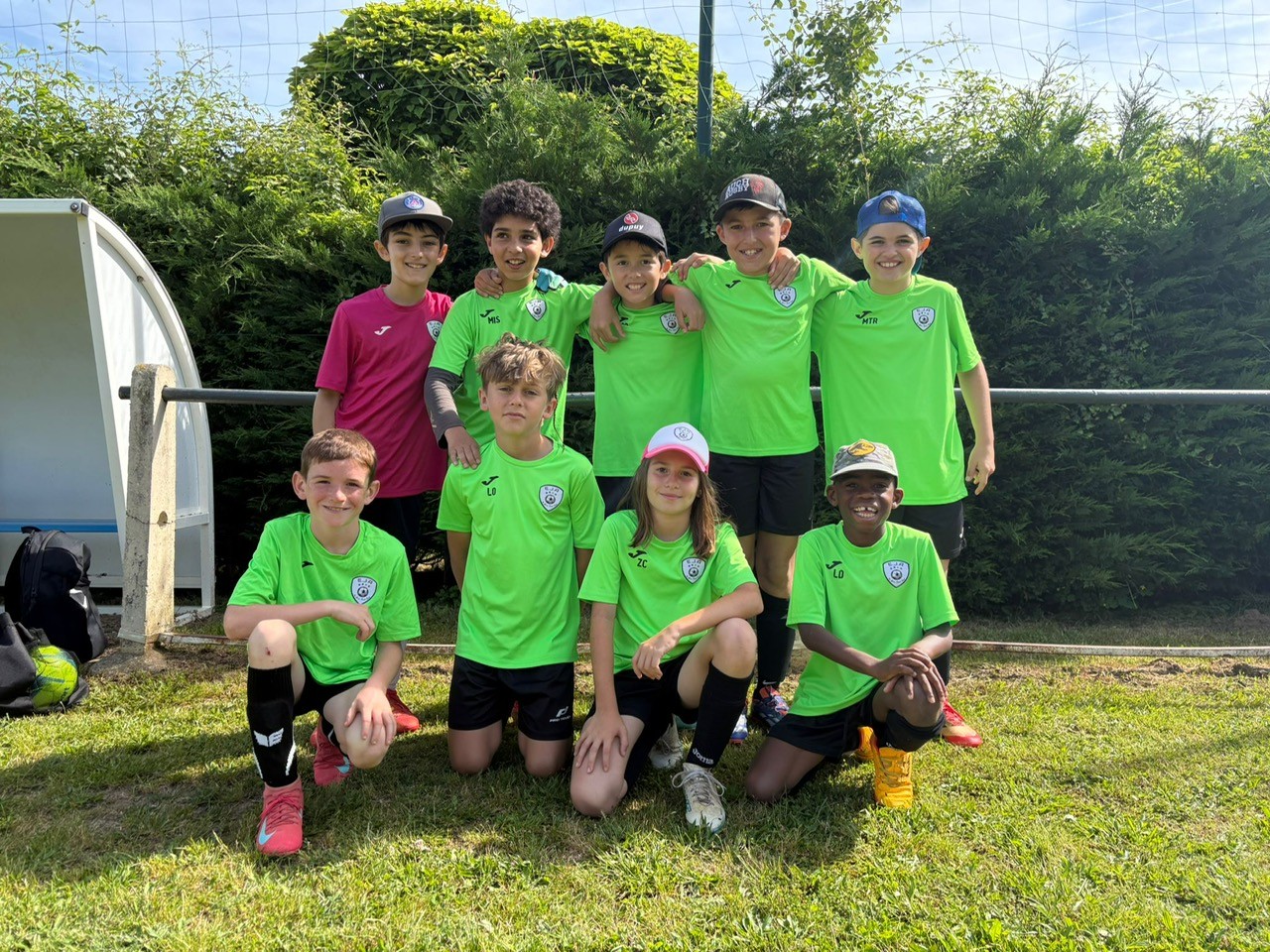 : Les U11 lors du tournoi à Aurignac