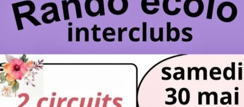 Club bon accueil annonce : Rando écolo interclubs