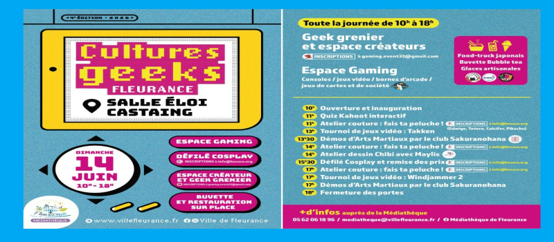 Cultures geek : en route pour la 4ème édition !