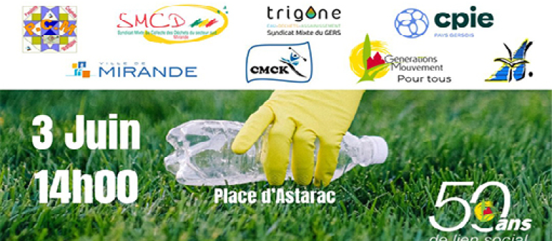 ramassage collectif du plastique à l’initiative du club Génération Mouvement