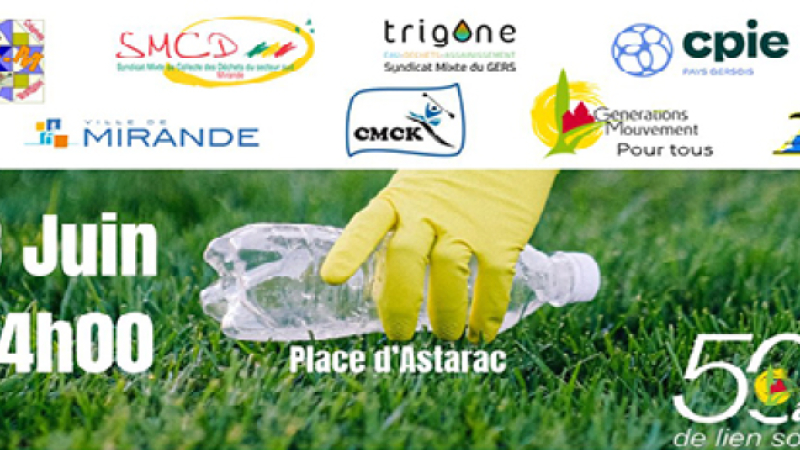 ramassage collectif du plastique à l’initiative du club Génération Mouvement