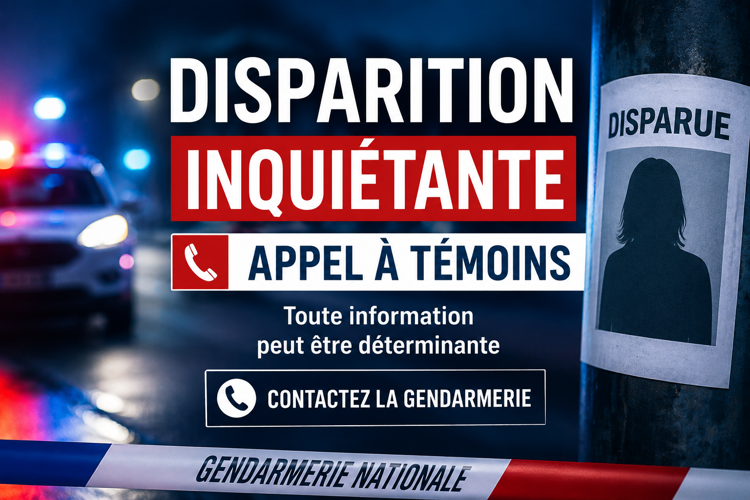 Disparition de Lyhanna RAMEAU BERNARD le 29 mai 2026