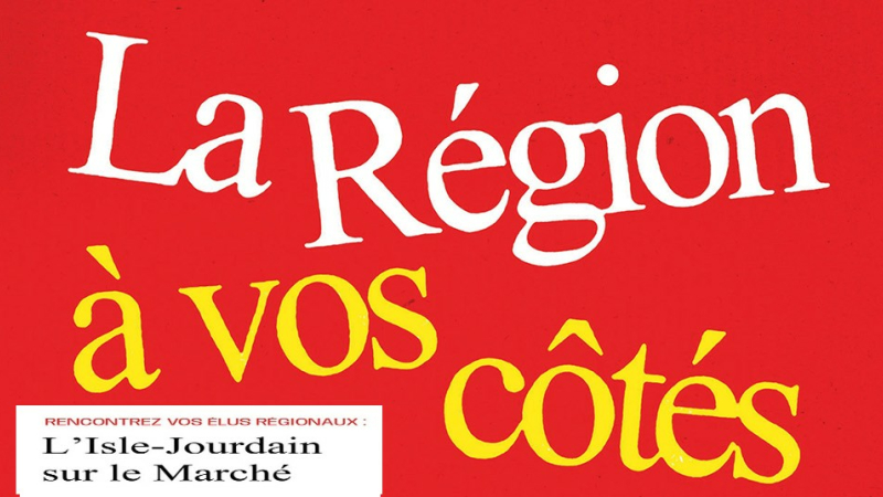 La Région Occitanie à votre rencontre à L'Isle-Jourdain !