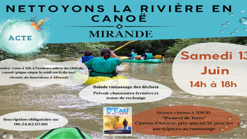 Nettoyage au fil de l'eau
