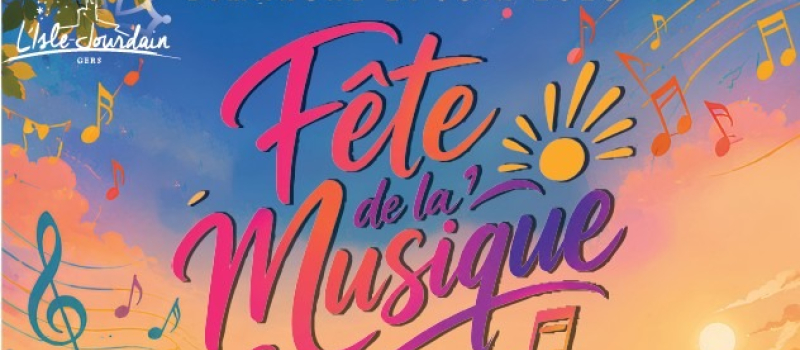 Rappel des concerts  de La Philharmonie de L'Isle Jourdain pour la fête de la musique