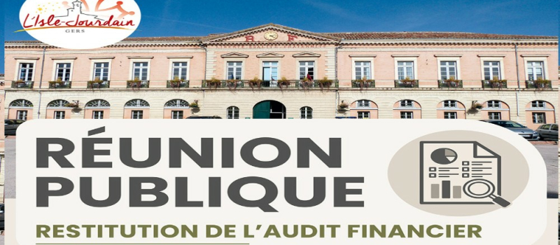 Audit financier : réunion publique de restitution le 30 juin2026