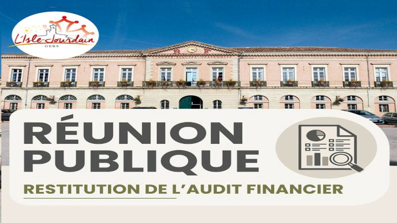 Audit financier : réunion publique de restitution le 30 juin2026