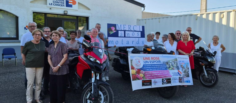 Une mobilisation exceptionnelle des motards gersois au profit de la recherche  contre le cancer .