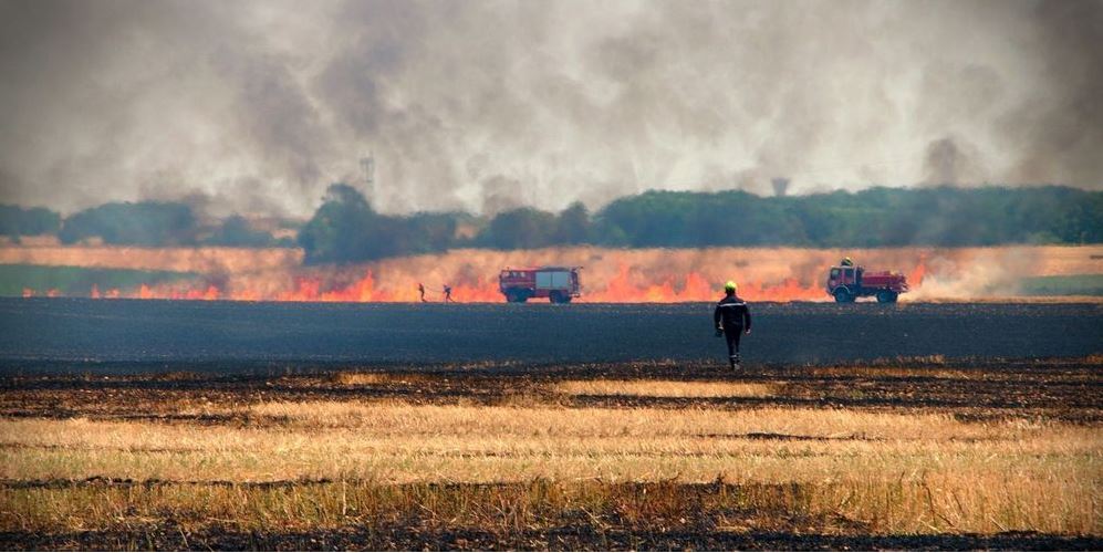 Feu de chaume.