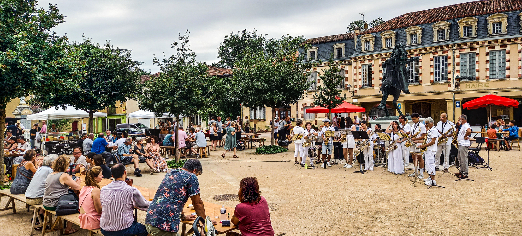 Marché à Lupiac en 2025 (photo d'Artagnan chez d'Artagnan)