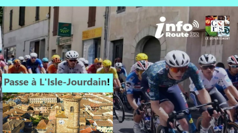 Passage de La Route d'Occitanie à L'Isle-Jourdain
