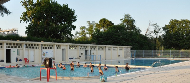 Ouverture de la piscine et cours d'aquagym