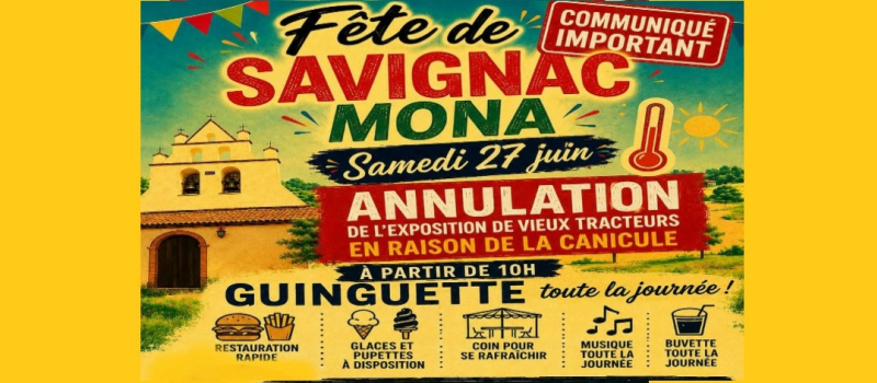 Communiqué important