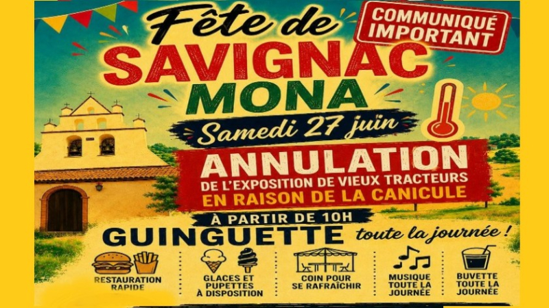 Communiqué important