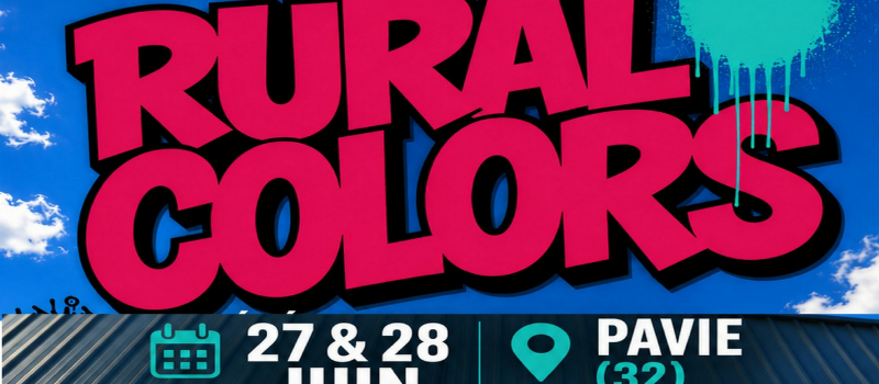 Avec Rural Colors l’Art Urbain s’invite à Pavie pour une 2e édition haute en couleurs