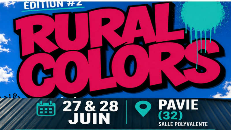 Avec Rural Colors l’Art Urbain s’invite à Pavie pour une 2e édition haute en couleurs